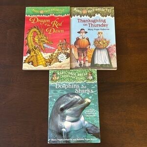Magic Tree House Chapter Books Set of 3 #27 37 & Guide